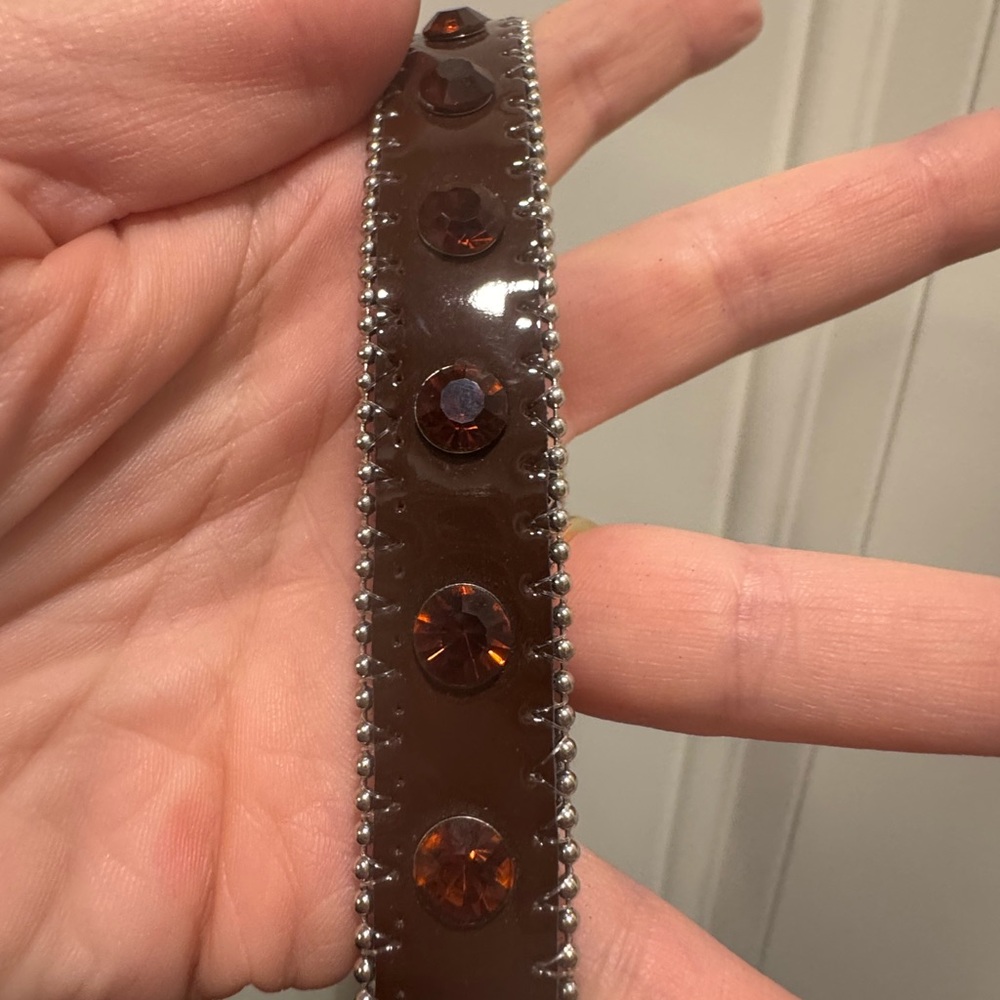 Brown Rhinestone Dog Leash - Picture 8 of 12